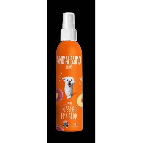 Perfume Profissional Premium P/ Cães Pessego em Caldas Animalissimo - 50ml