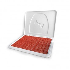 31893 - Pipi Place Banheiro Higiênico P/ Cães Macho Animalissimo - Vermelho