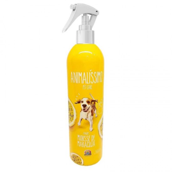 Perfume Profissional Premium P/ Cães Mousse de Maracuja Animalissimo - 500ml