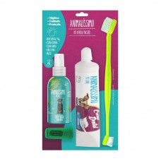33597 - Kit Dental Master Escova + Creme + Spray Bucal + Dedeira - Menta