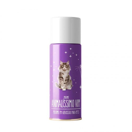 Perfume Profissional Premium P/ Gatos Aerossol Vipp Animalissimo - 150ml