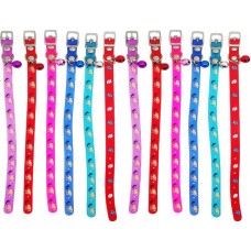 34245 - Coleira Silicone P/ Gatos c/ Guizo Animalissimo - Pacote 06 Unidades