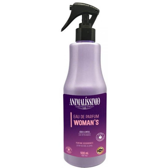 Perfume Pet Woman’s Prof Care 500ml – Aroma Feminino e Delicado para Cadelas e Gatas