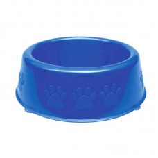 33859 - Comedouro Perolizado Luxo P/ Cães e Gatos Azul - 300ml