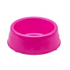 33860 - Comedouro Perolizado Luxo P/ Cães e Gatos Rosa - 300ml