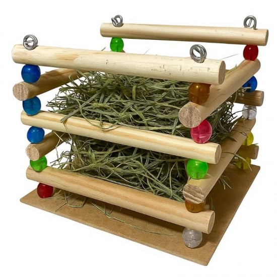 Alfafeiro - Porta Feno de Madeira para Roedores G