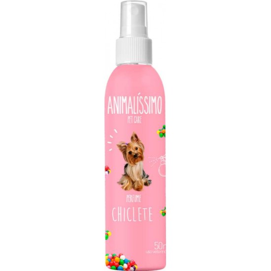 Perfume Profissional Premium P/ Cães Chiclete Animalissimo - 50ml