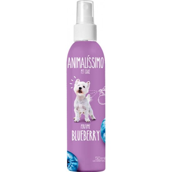 Perfume Profissional Premium P/ Cães Blueberry Animalissimo - 50ml