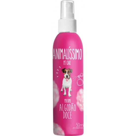 Perfume Profissional Premium P/ Cães Algodão Doce Animalissimo - 50ml