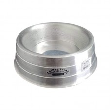 34629 - Comedouro/ Bebedouro para Cães Aluminio Pesado Polido Animalissimo - Tam M