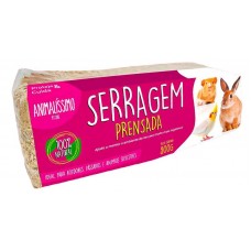 01038 - Serragem Prensada Maravalha P/ Roedores Animalissimo - 800g