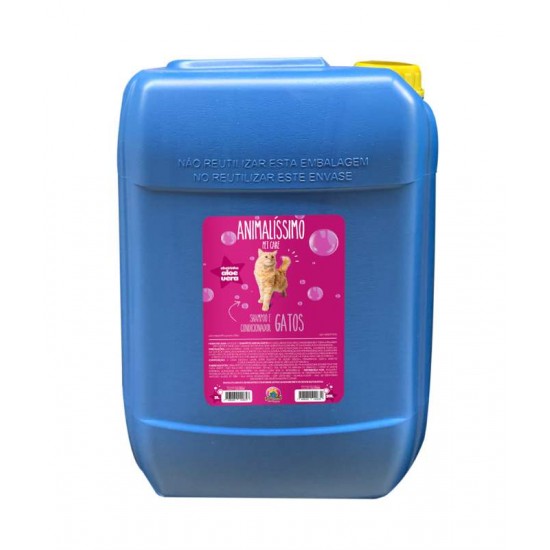 Shampoo e Condicionador Animalissimo Pet Care P/ Gatos 2x1 - 20L