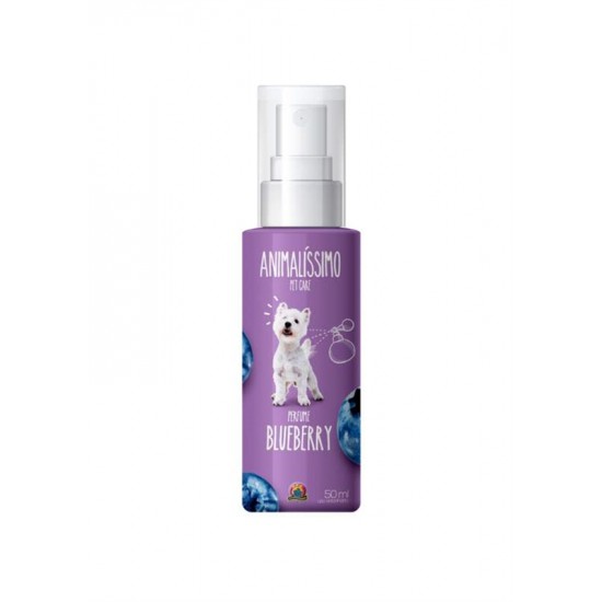 Perfume Profissional Premium P/ Cães Blueberry Animalissimo - 50ml