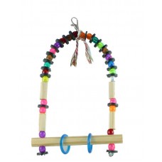 32837 - Brinquedo para Pássaros Balanço Miçanga Borrachinha - Tam P