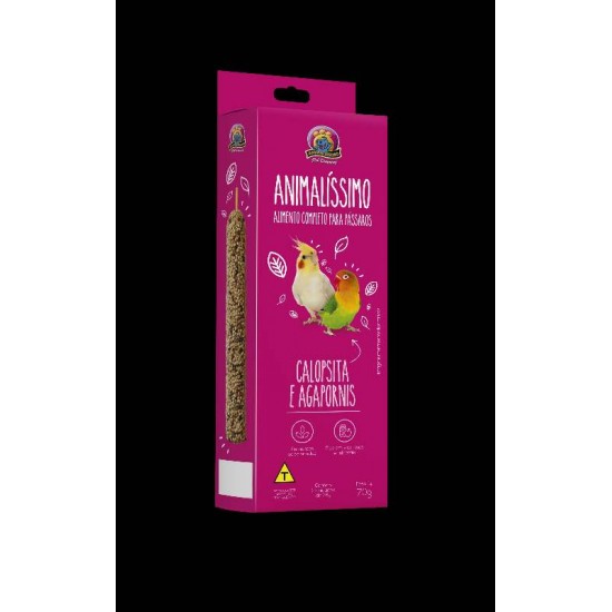 Bastão para Calopsita e Agapornis Animalissimo Tradicional 70g - 02 uni