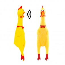 33919 - Frango Sonoro Brinquedo Pet Mordedor C/ Apito 16 cm Animalissimo - Tam P