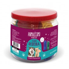 33920 - Pote Dedeiras Escova Dental P/ Cães e Gatos Animalissimo - 30 Unidades
