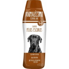 34019 - Shampoo Animalissimo Essential Care 5x1 Pelos Escuros Brilho Intenso - 700ml