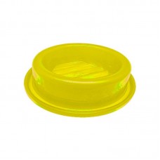 34090 - Comedouro/ Bebedouro Anti Formiga para Gatos Amarelo Neon - 150ml 