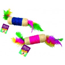 34208 - Brinquedo P/ Gatos Cilindro Sisal Modelo 02 Animalissimo - 9,5x4,5cm