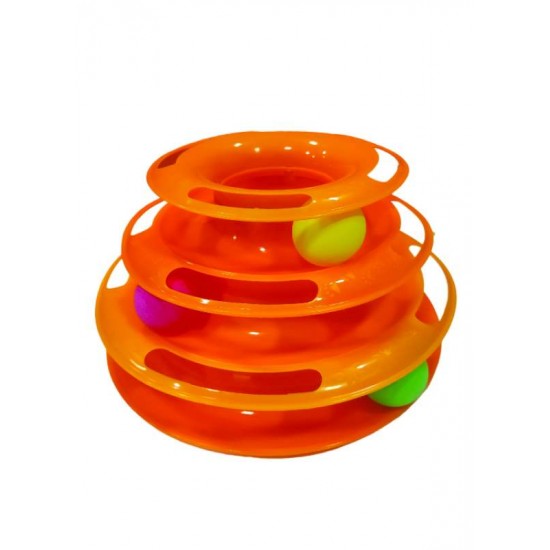 Brinquedo Interativo para Gatos Torre C/ Bolinhas Animalissimo