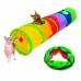 Tunel Divertido Luxo Brinquedo Dobravel P/ Gatos Animalissimo - 1,2m