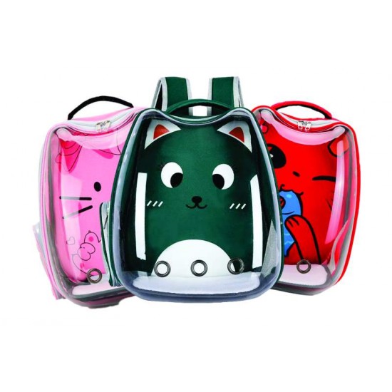 Mochila Espacial Gatinho Transporte Visão Panorâmica Animalissimo