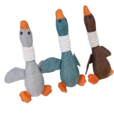 34374 - Brinquedo Mordedor P/ Cães Pelucia Ganso Animalissimo