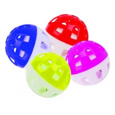 34375 - Brinquedo para Gatos Bola c/ Guizo Animalissimo - 04 unidades