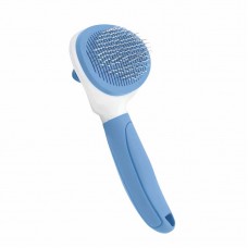 34403 - Rasqueadeira Escova Pet Oval Tira Pelo Colors Animalissimo