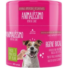 34611 - Dental Care Dedal Escova Massageadora Animalissimo - C/ 30 unidades