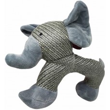 34659 - Brinquedo Mordedor P/ Cães Pelucia Curva Elefante Animalissimo