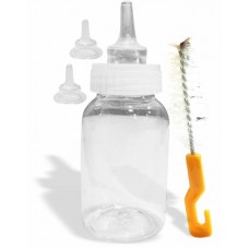 34712 - Kit Mamadeira P/ Filhotes + Limpador e Bico Reserva Animalissimo - 120ml